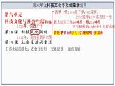 第六单元： 科技文化与社会生活（精品课件+单元卷+背诵清单+精品学案）（部编版）