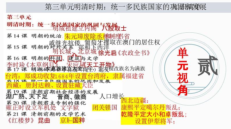 第三单元：明清时期：统一多民族国家的巩固与发展【核心素养时代新教学】（部编版）03