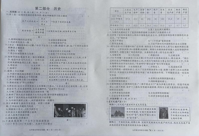 2024年湖北省黄冈市武穴市黄冈市九年级适应性考试模拟预测道德与法治历史试题第3页