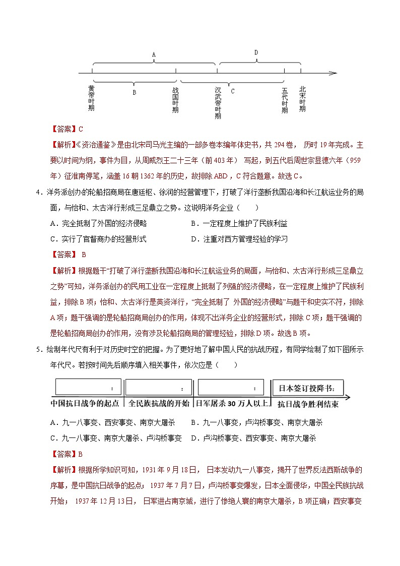 2024年中考第三次模拟考试题：历史（陕西卷）（解析版）第2页