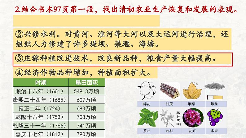七年级下册第19课《 清朝前期社会经济的发展》课件第4页