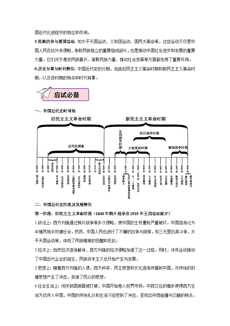 2024年中考历史考前终极冲刺攻略 02中国近代史第2页