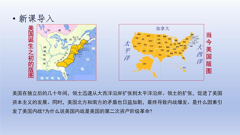 第1单元殖民地人民的反抗与资本主义制度的扩展第3课美国内战精品课件（人教版）第2页