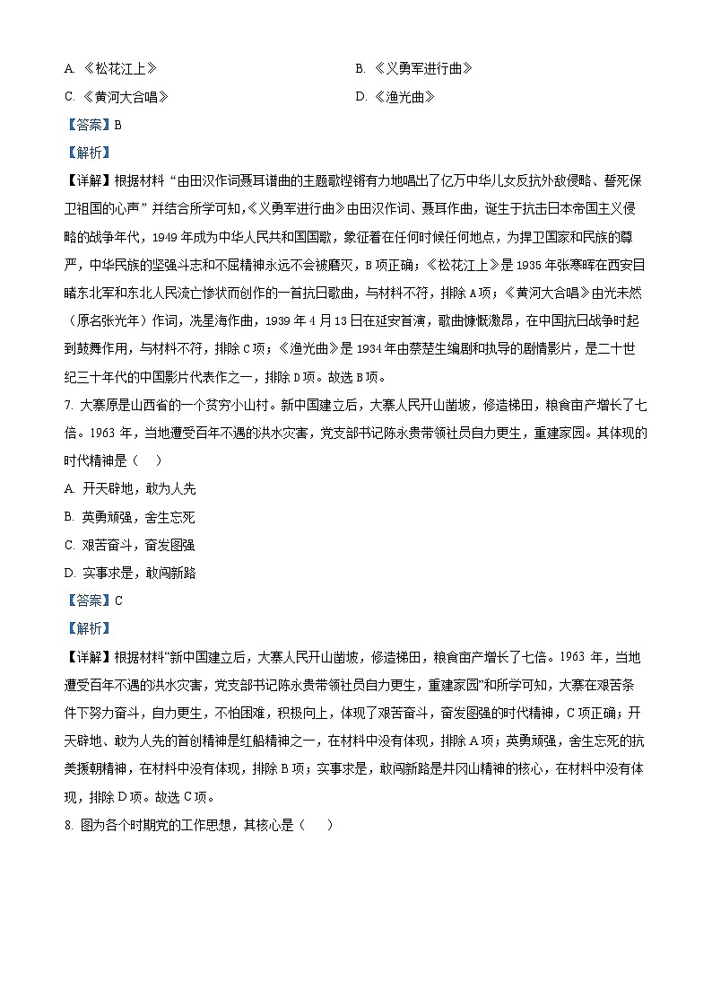 2024年甘肃省武都区部分学校中考二模考试历史试题（教师版）第3页