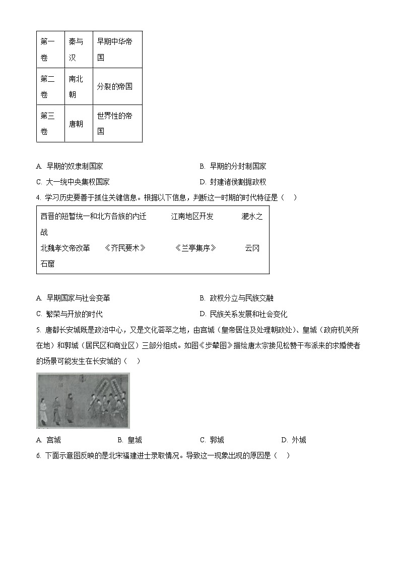 2024年湖南省怀化市九年级二模历史试题（学生版+教师版）02