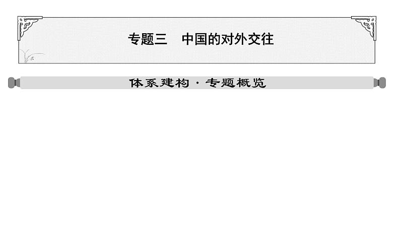 专题三 中国的对外交往一2024年中考历史二轮复习专题课件01