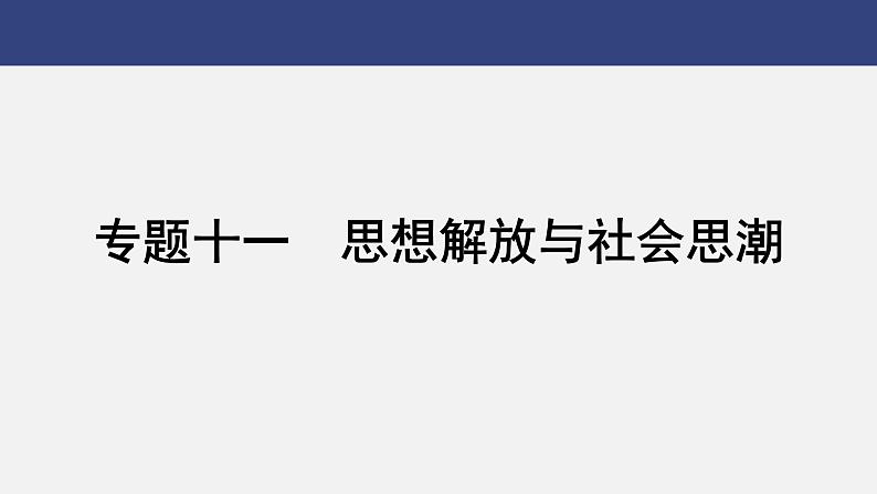 专题一0一　思想解放与社会思潮---2024年中考历史二轮热点专题复习课件第1页