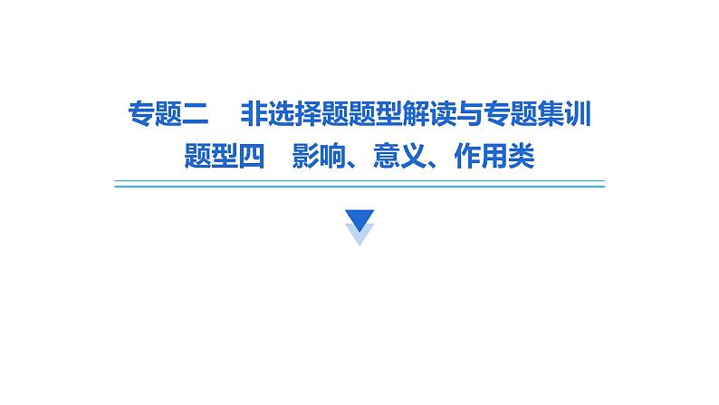 题型四 影响、意义、作用类课件--2024中考历史题型突破专题二 非选择题题型解读与专题集训第2页