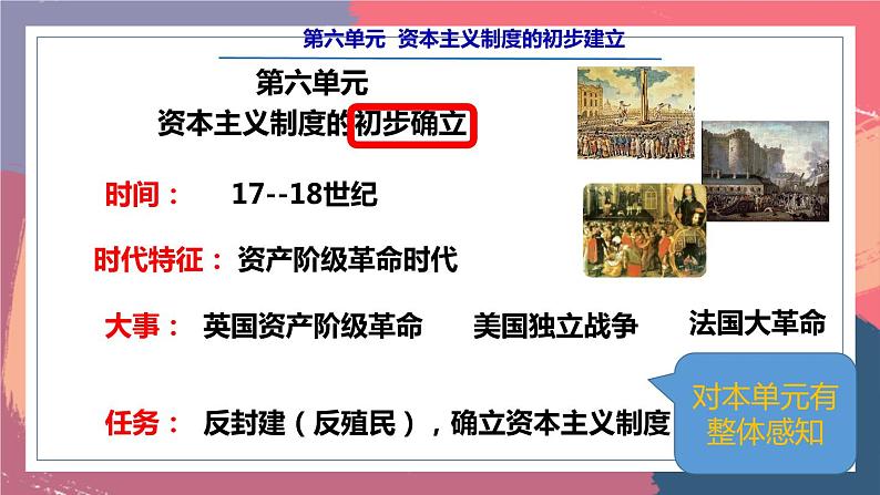 第六单元 资本主义制度的初步确立 单元复习课件--2023-2024 部编版历史九年级上册02