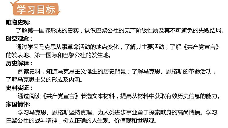 第21课  马克思主义的诞生和国际共产主义运动的兴起 课件 2023-2024学年部编版九年级历史上学期02