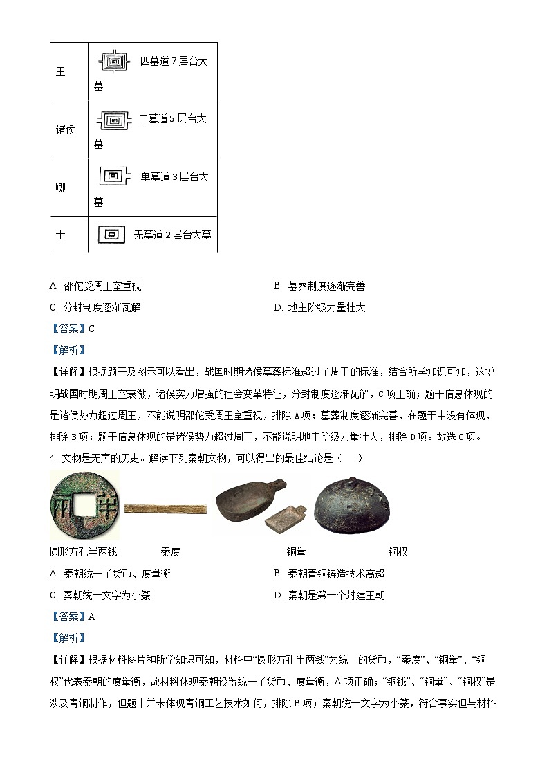 2024年广东省汕头市潮阳区铜盂镇中考模拟历史试t题(1)第2页