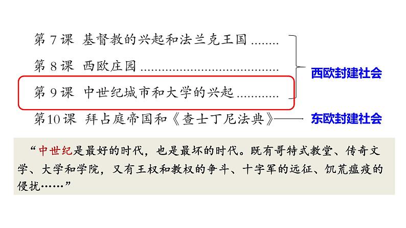 最新人教版九上历史第三单元第9课中世纪城市和大学的兴起（课件）第6页