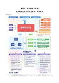 热点押题专练03 新质生产力与科技革命、产业变革-中考历史热点专题解读与押题专练