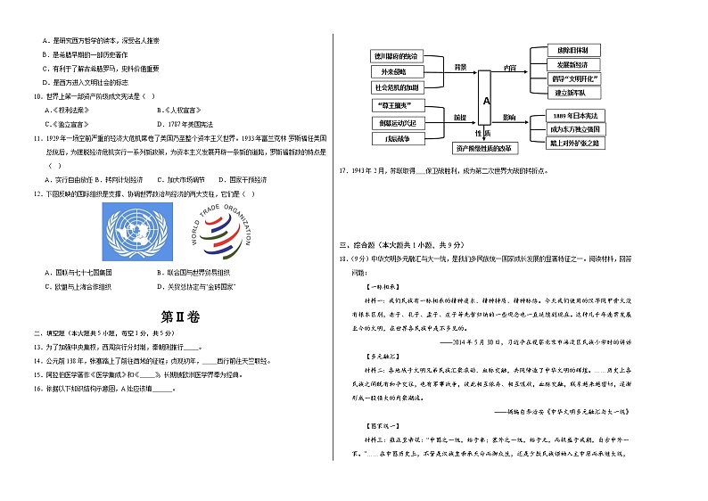 历史（贵州贵阳卷）（考试版A3）第2页