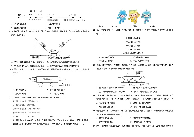 历史（河南卷）（考试版A3）第2页