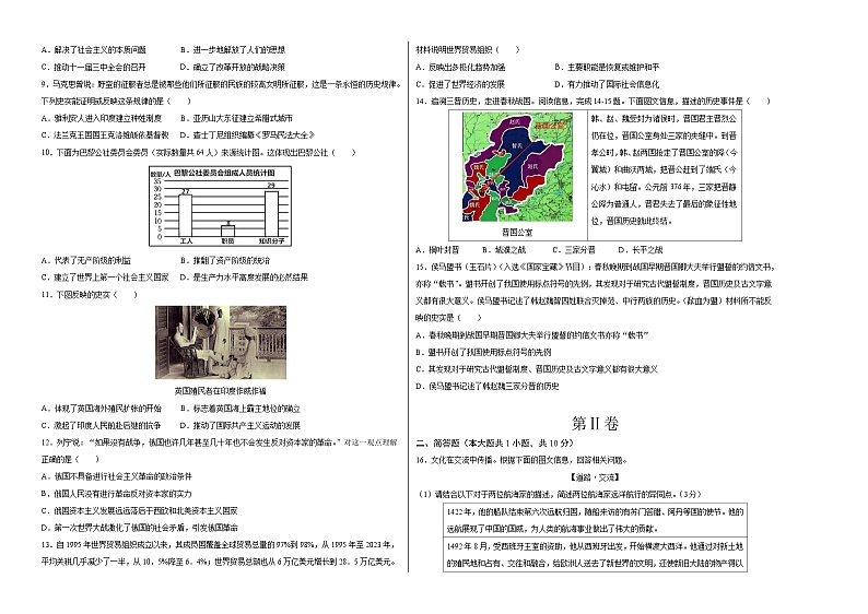 历史（山西卷）（考试版A3）第2页
