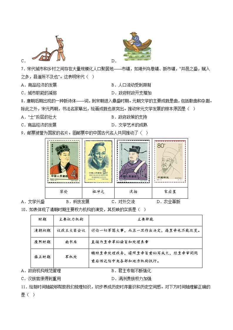2024年中考历史押题卷（广东省卷01）（原卷版）第3页