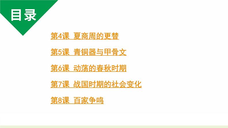 人教版七上历史第二单元 夏商周时期：早期国家与社会变革 (中考复习课件)第2页