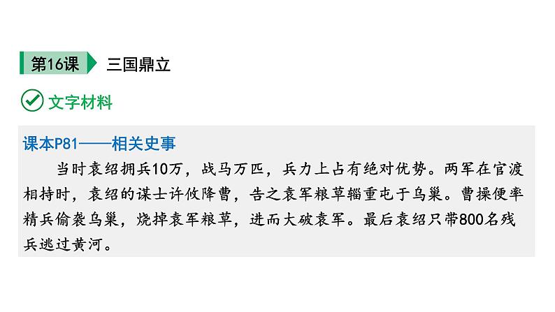 人教版七上历史第四单元 三国两晋南北朝时期：政权分立与民族交融 (中考复习课件)第3页