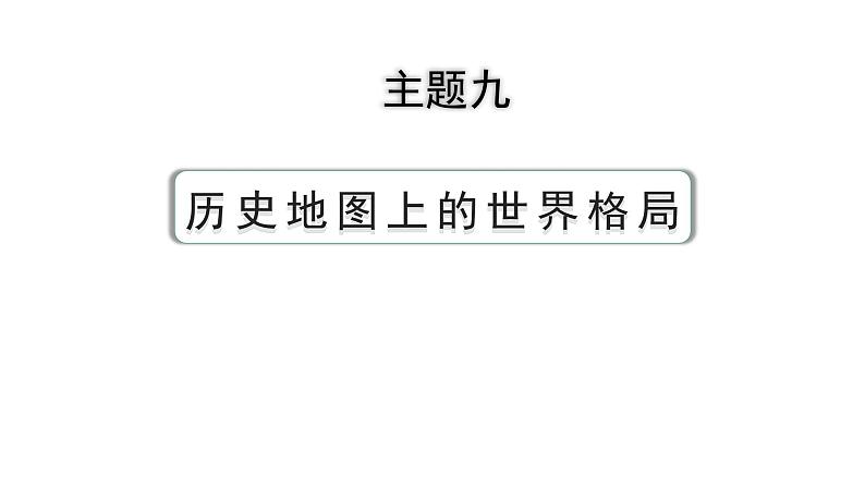 2024河北历史中考二轮备考重难专题：主题九 历史地图上的世界格局  （课件）第3页