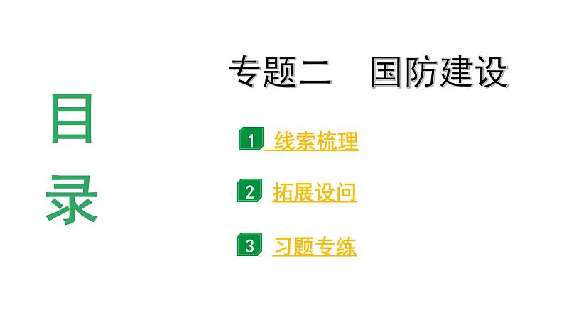 2024河北历史中考二轮备考重难专题：国防建设 （课件）第2页