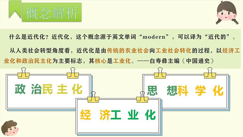 统编版初中历史初三下学期2024学年江西中考历史专题复习课件 探寻中西方近代化之路课件02