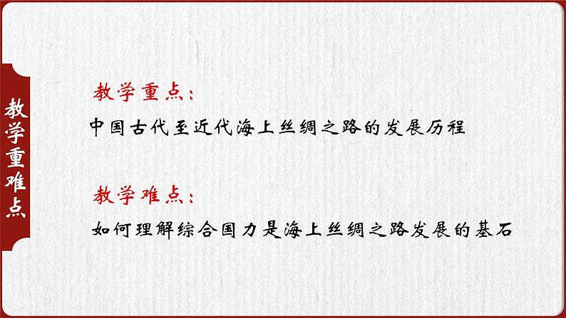 部编版初中历史初三下学期2024学年江西中考历史二轮专题复习课件海上丝绸之路的辉煌与衰落课件03