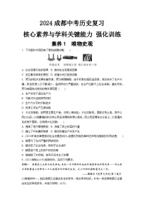 2024成都中考历史复习 核心素养与学科关键能力 强化训练 (含答案)