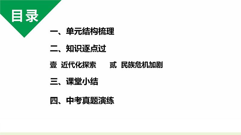 2024成都中考历史复习人教版八上历史第二单元 近代化的早期探索与民族危机的加剧 (课件)03