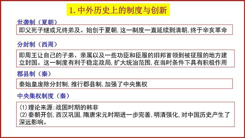 2024 中考历史考点归纳 复习提纲：中考考点知识归纳复习 课件第3页