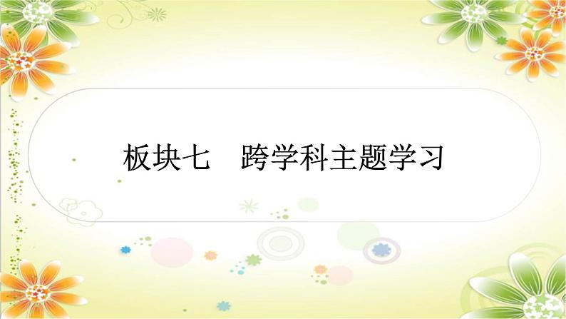 2024年中考二轮历史课件（湖南专用）：板块七　跨学科主题学习第1页