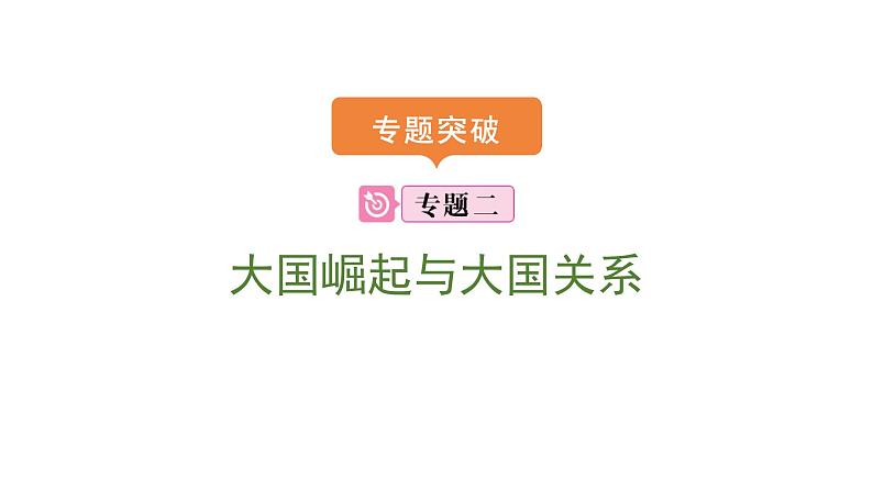 2024年中考历史二轮专题复习课件：专题二 大国崛起与大国关系第1页