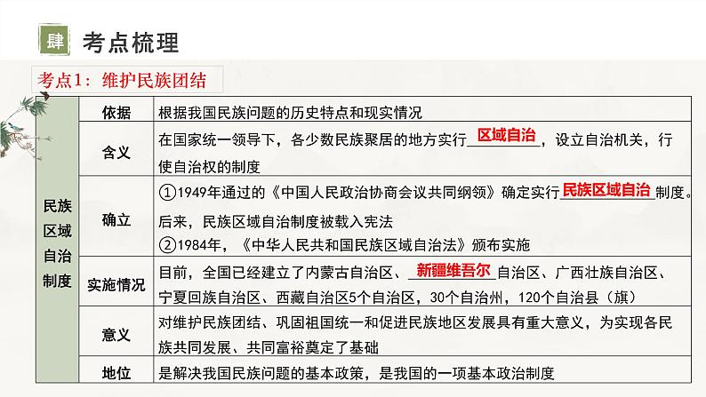 2024年中考历史二轮专题复习：主题19民族团结与祖国统一国防建设与外交成就科技文化与社会生活复习课件第5页