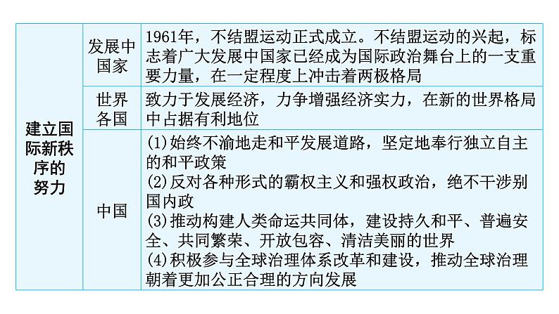 2024年中考历史二轮复习世界现代史第四单元走向和平发展的世界课件第6页