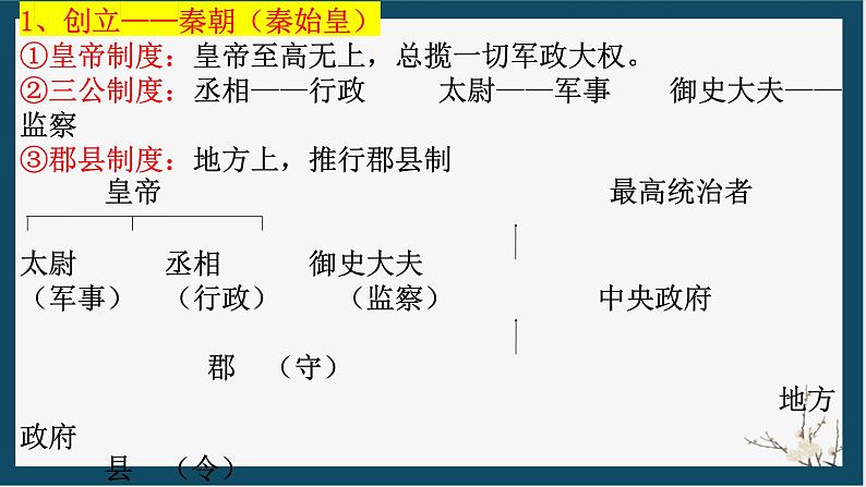 2024年中考历史复习课件：专制主义中央集权制度 课件第8页