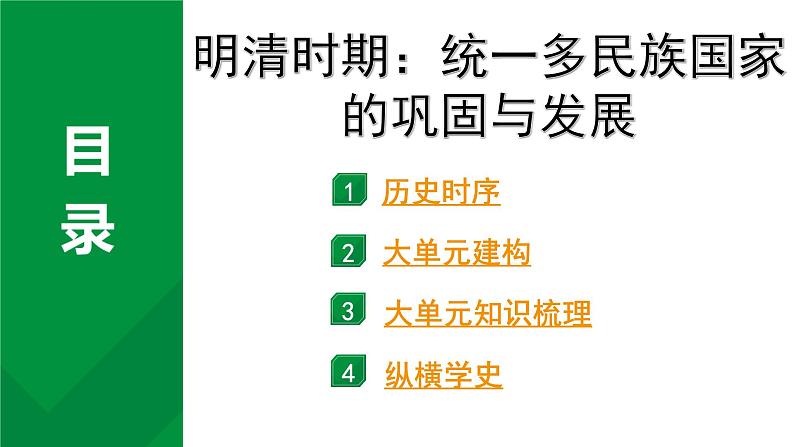 2024四川中考二轮历史知识点研究复习专题 明清时期：统一多民族国家的巩固与发展 课件第2页