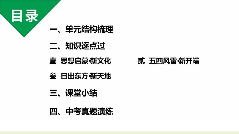 八上历史第四单元新民主主义革命的开始 (2024成都中考历史二轮复习课件)第3页