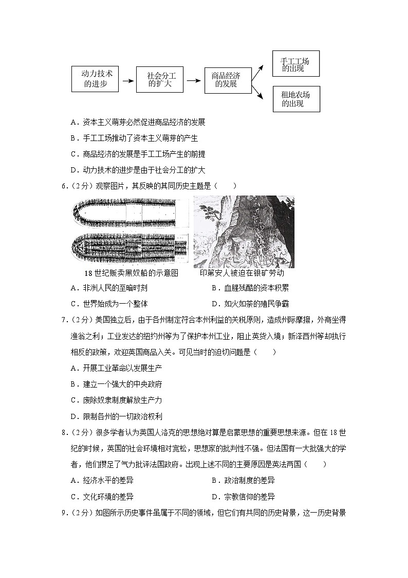 2023-2024学年河南省郑州市高新区九年级（上）期末历史试卷02