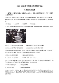 山东省枣庄市滕州市2023-2024学年八年级下学期7月期末历史试题(无答案)