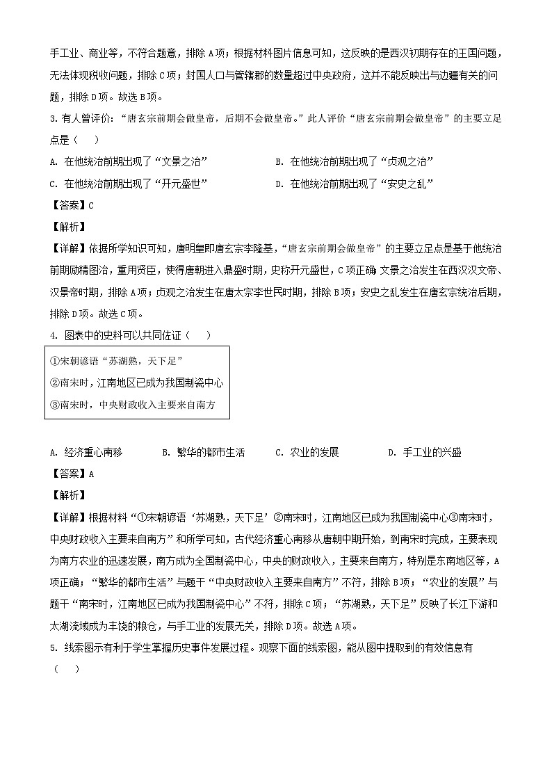 2024年四川凉山中考历史试题及答案第2页