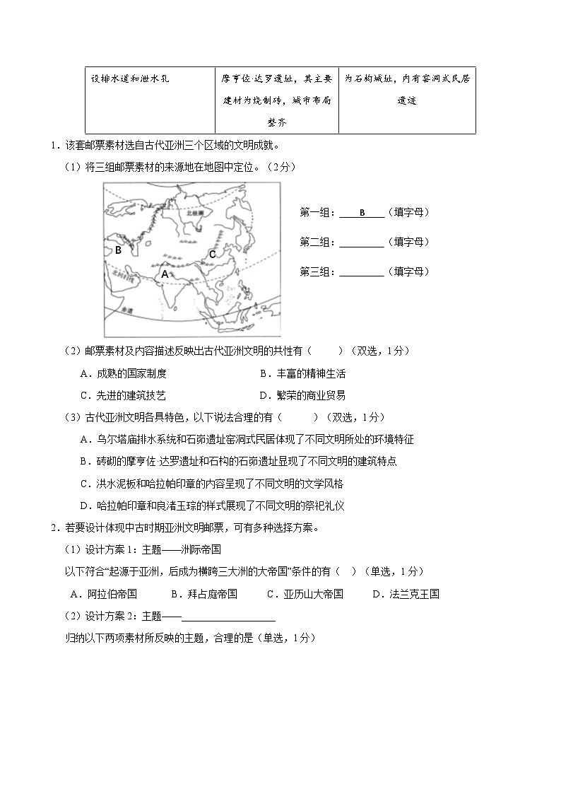 2023-2024学年初中下学期八年级历史期末模拟卷（全解全析）（上海）02