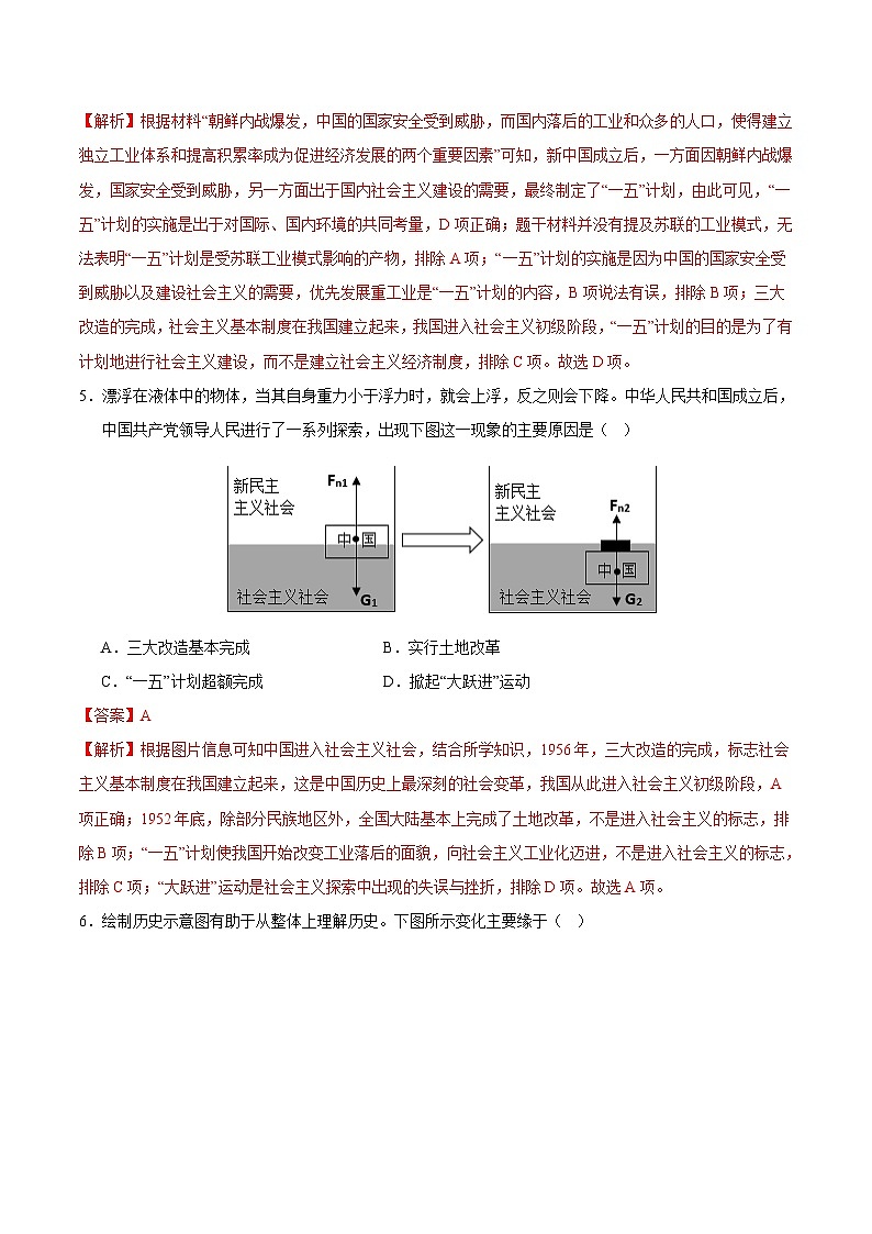 2023-2024学年初中下学期八年级历史期末模拟卷（全解全析）（长沙）第3页