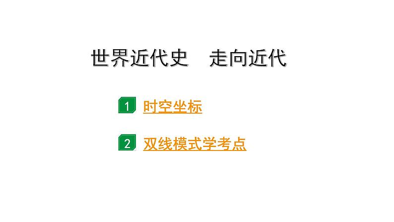 2024四川中考历史二轮中考题型研究 世界近代史 走向近代（课件）第2页