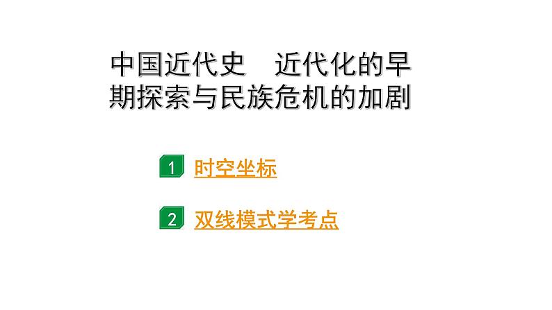 2024四川中考历史二轮中考题型研究 中国近代史 近代化的早期探索与民族危机的加剧（课件）第1页