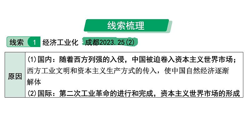 2024四川中考历史考点研究专题 中国向近代社会转型  (课件)第3页