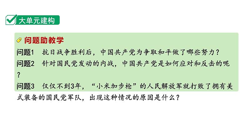 2024四川中考历史知识点复习专题 人民解放战争 课件第3页