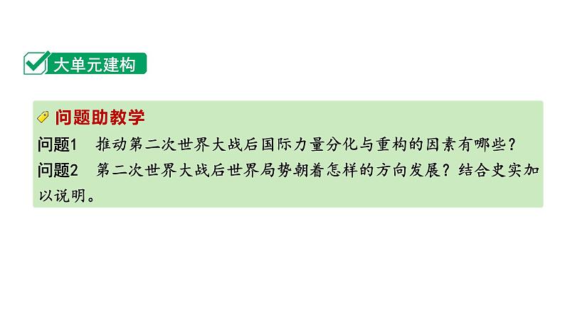 2024四川中考历史知识点研究复习专题 二战后的世界变化 课件第3页