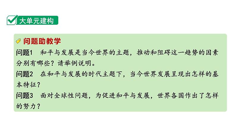 2024四川中考历史知识点研究复习专题 走向和平发展的世界 课件第4页