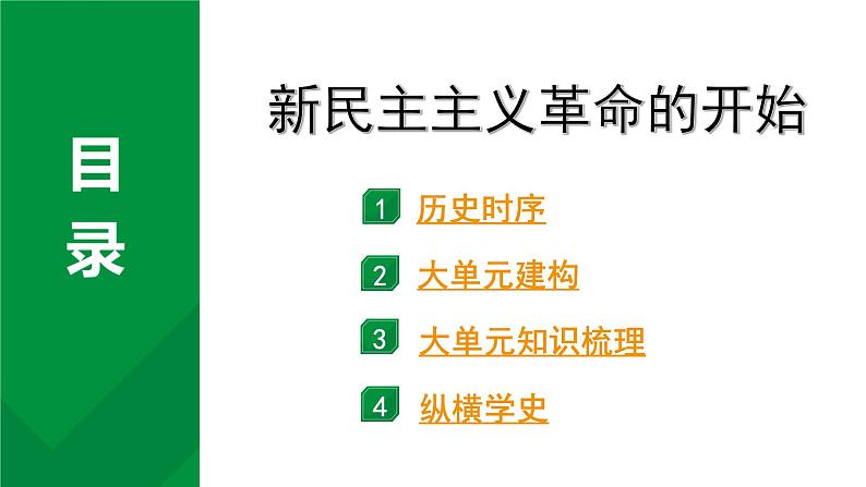 2024四川中考历史知识点研究复习专题 新民主主义革命的开始 课件第2页