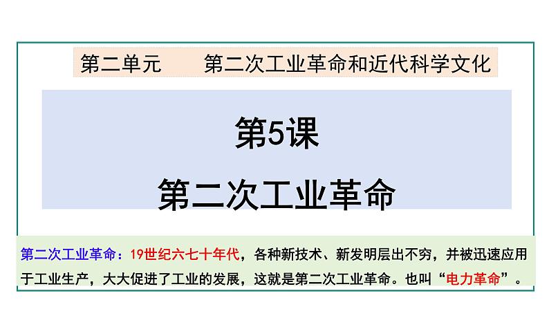 部编版九年级下册历史课件 第5课 第二次工业革命第3页